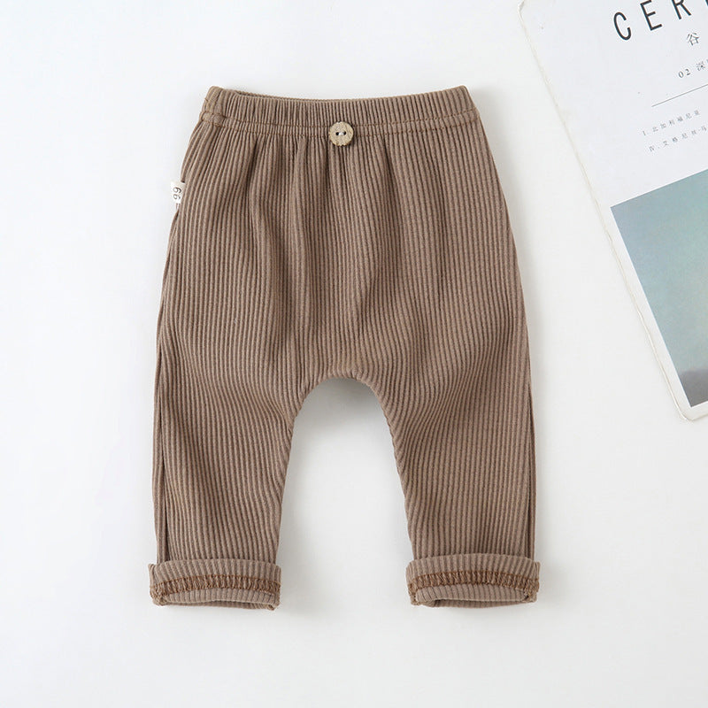 Gentle Wave Ribbed Baby Pants